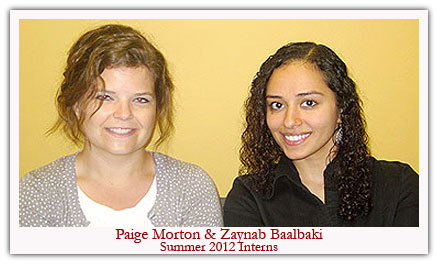 Graduate Student Interns 2012
