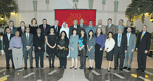 Pucs dr habib abul attends auk faculty recognition evening