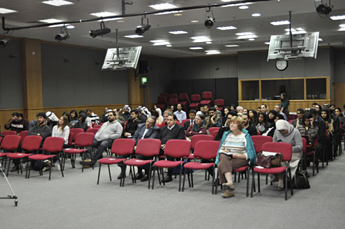 The center for gulf studies at auk and the arabana project co-host a panel discussion about subbiya