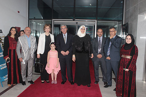 Auk revives palestinian land day in presence of the palestinian ambassador