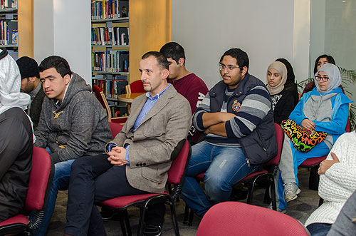 Spanish ambassador visits auk library