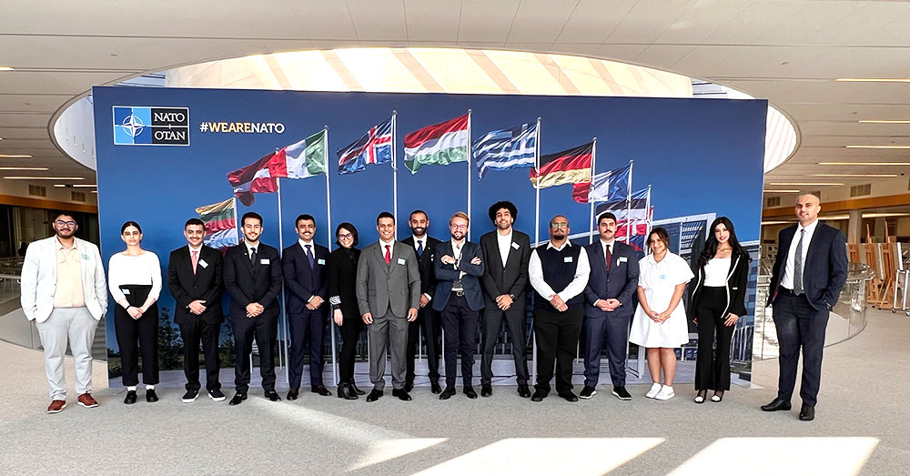 AUK Students Visit NATO HQ: First Students in Kuwait to be Hosted