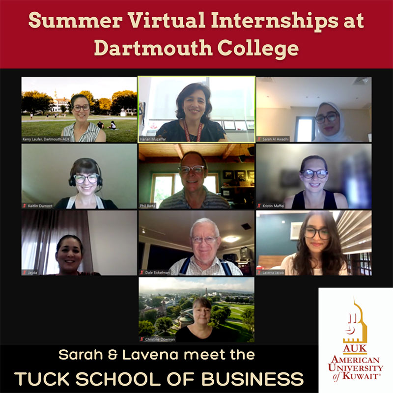 Auk in collaboration with dartmouth college introduce virtual international internships
