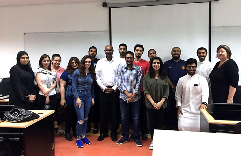 Editor of Kuwait Times Discusses Journalism in Kuwait at AUK Communications Class