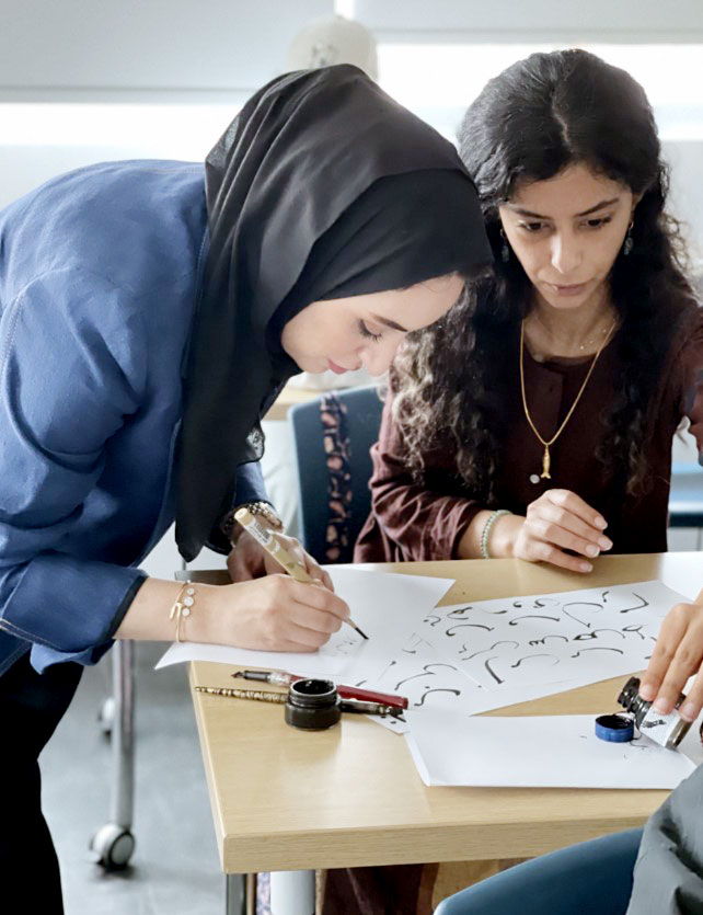From theory to practice hands-on calligraphy with renowned artists at auk