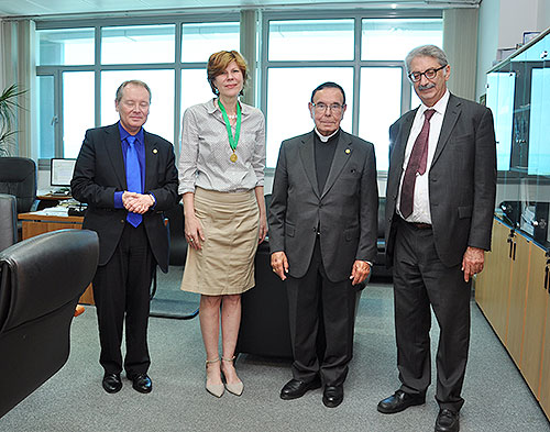 Monsignor Dr. Clemente Martin Munoz, President of the Real Asociacion Caballeros de Yuste (Spain) Visits AUK