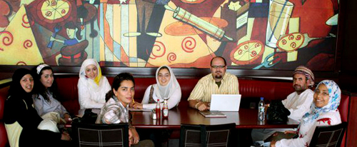 Auk graphic design students attend conference in oman