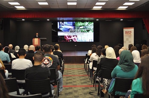 Rise center at the american university of kuwait hosts us cultural attaché dr zennia paganini for its first 2017-2018 lecture series