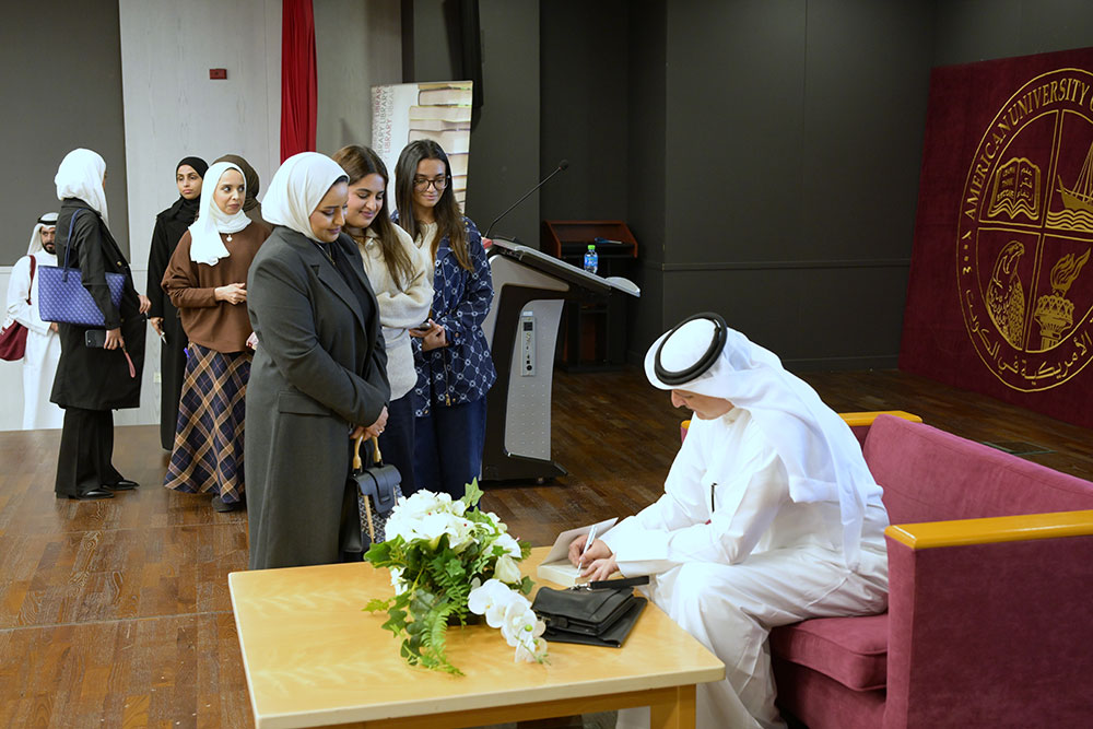 AUK Hosts Book Talk and Signing for Prof. Hesham Al-Awadi