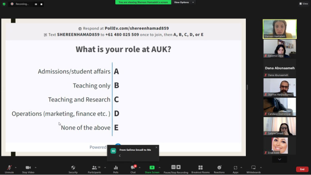 Auk cte hosts webinar with dr zaid aladwan