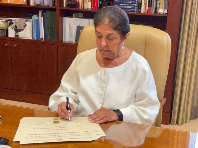 Ambassador Nabeela Al Mulla, distinguished Lecturer at AUK, joins the UN Advisory Board on Disarmament Matters