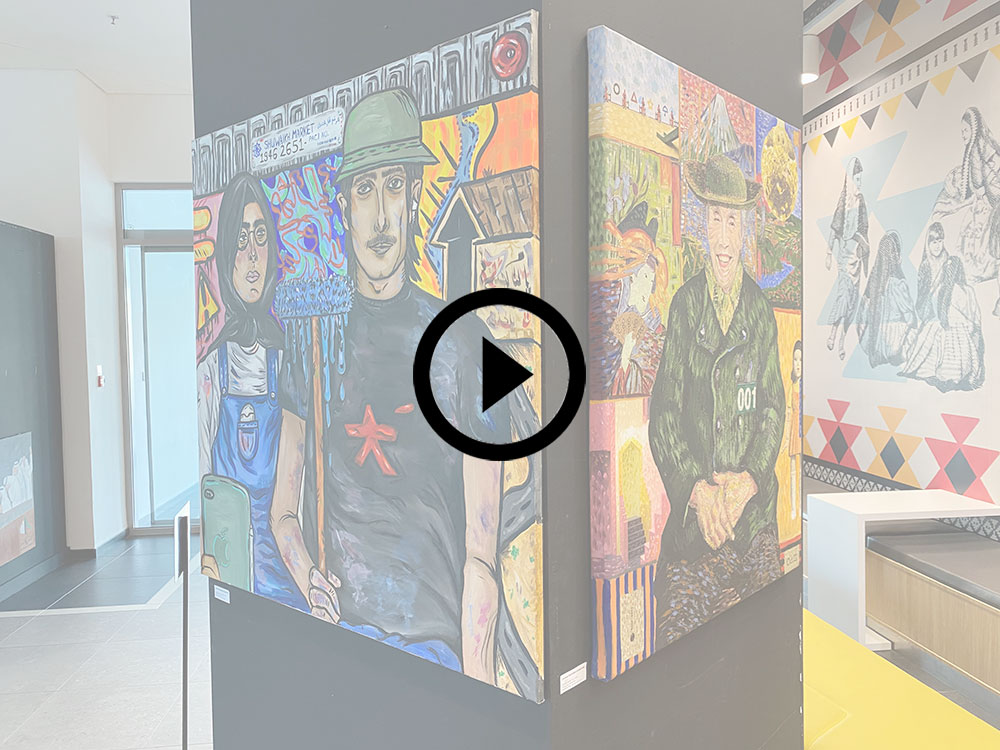 AUK Department of Art and Graphic Design Showcases Student Paintings in Two Exhibitions