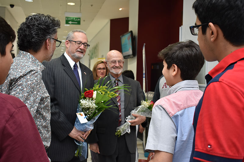 Auk hosts princeton review and the us ambassador