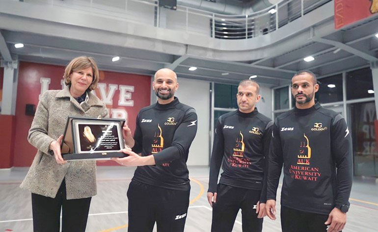 Auk strategic partner and sponsor of sheikh nasser sabah al-ahmad award for player of the season