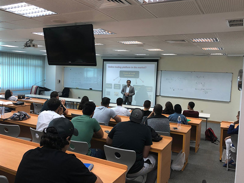 Auk finance class invites executive director of sabayiks group for a talk