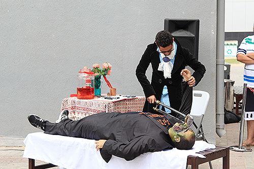 Auk students successfully resurrect frankensteins monster