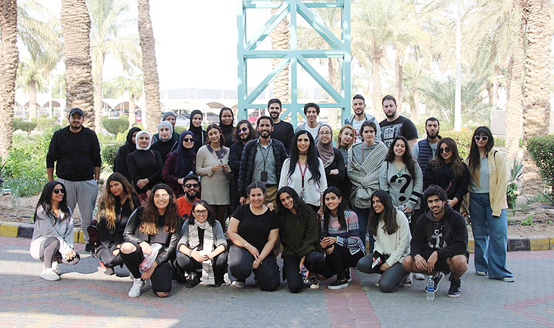 Auk psychology students visit the kuwait psychiatric hospital