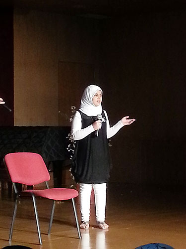 Scratches of syria delivers a message of hope and love at auk