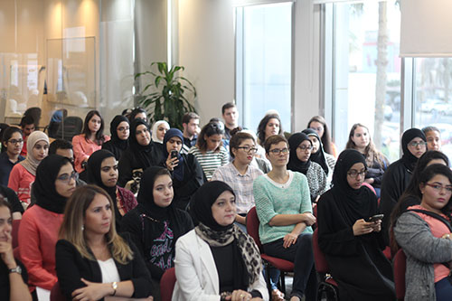 Auk library hosts a book review for dana aljouder