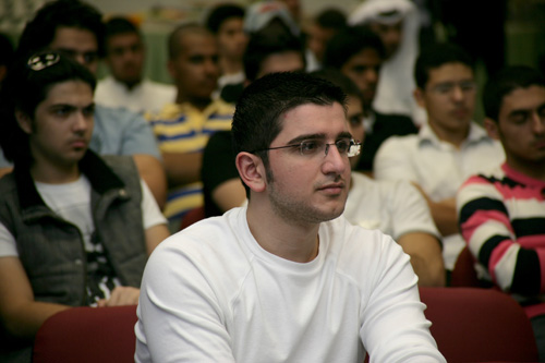 Kuwait united nations resident coordinator speaks as part of social awareness week at auk