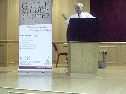 The center for gulf studies at auk hosts lecture on islamist movements in arab politics