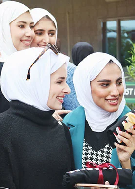 AUK students enjoying their time on campus.