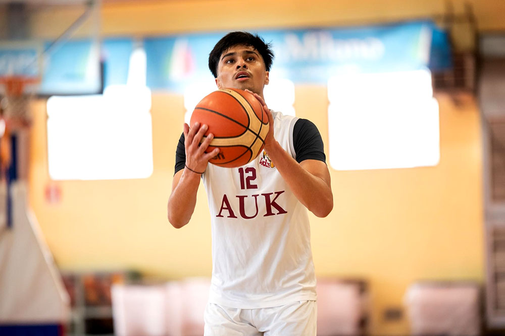 Auk mens basketball team excels at euromilano tournament