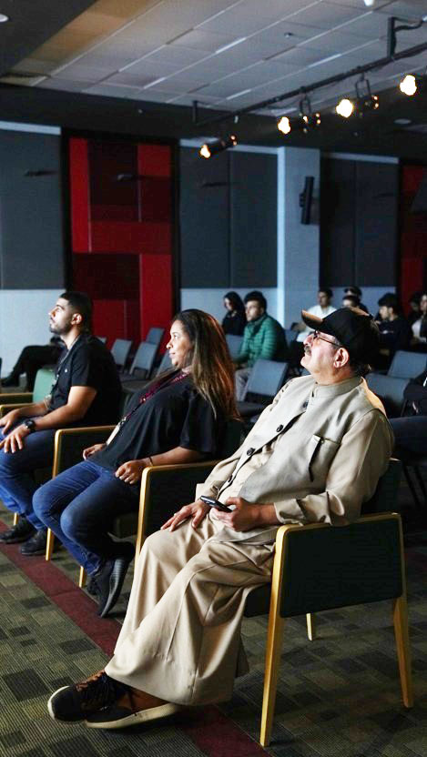 Auk media  communications department hosts media exhibition