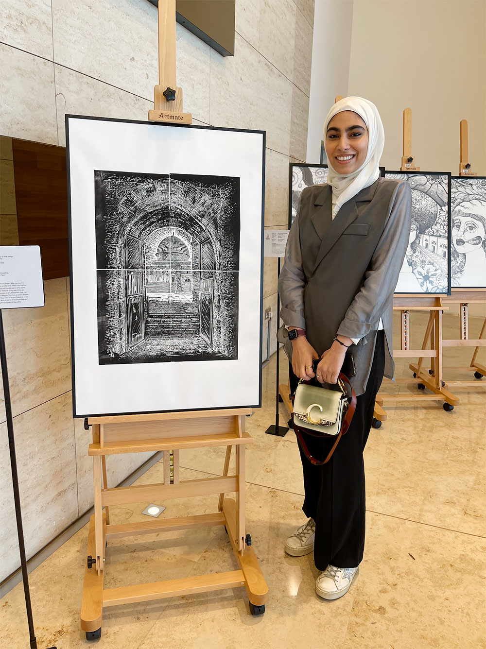 Auk art  graphic design department participates in tedxkuwait city exhibition