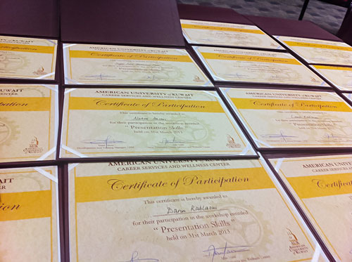 Auk career services and wellness center holds professional skills workshop for students