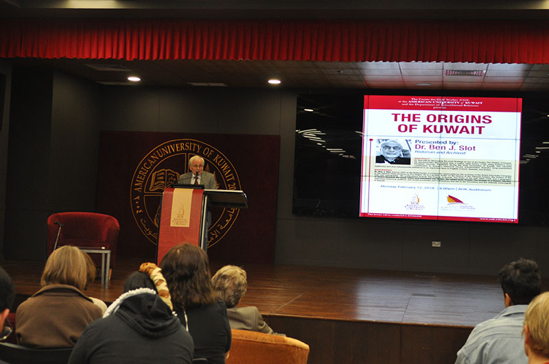 Center for gulf studies cgs hosts lecture by dr ben slot on the origins of kuwait