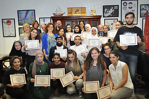 AUK Students Display their Artwork at The President's Art Exhibition
