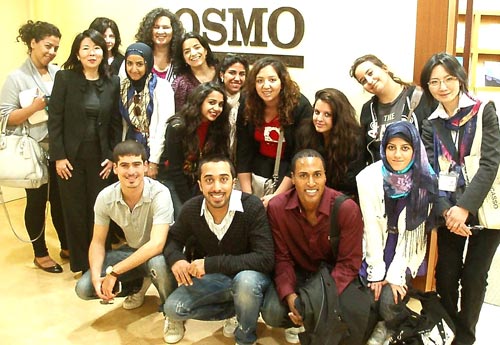 AUK students return from Japan where they studied the media and were 'Cultural Ambassadors' for Kuwait