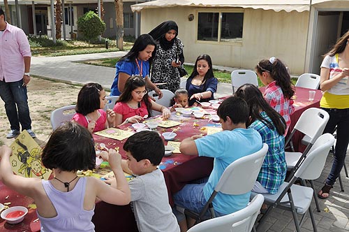 The auk hope club draws a smile on young faces