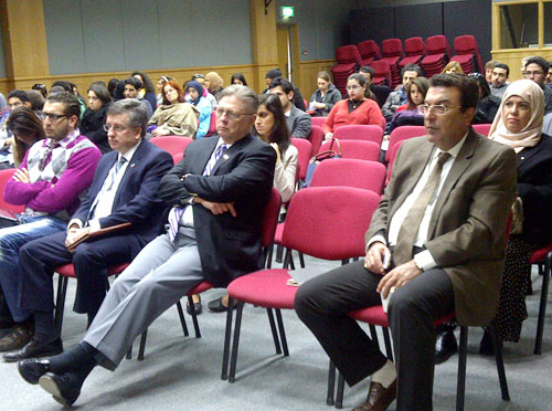 The center for gulf studies at auk hosts lecture on islamist movements in arab politics