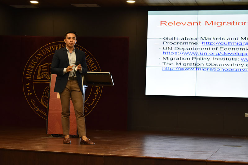 AUK's Center for Gulf Studies Hosts Lecture on the Philippine-GCC Migration Corridor