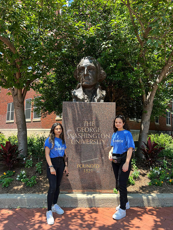 Auk sends students to dartmouth college and george washington university