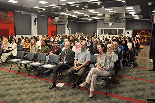 Rise center at the american university of kuwait hosts us cultural attaché dr zennia paganini for its first 2017-2018 lecture series