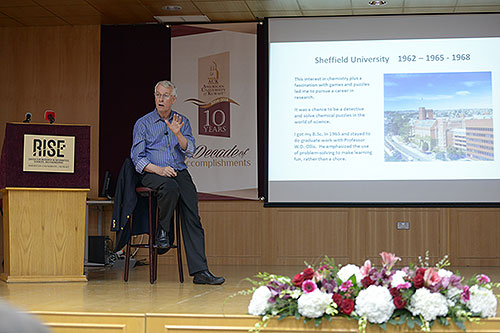 Rise hosts nobel laureate sir richard roberts
