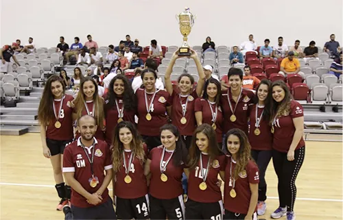 AUK Women Volleyball Team Wins the University Athletics Association of Kuwait (UAAK) league