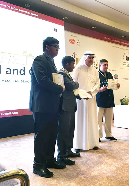 CBE Students Win Awards at the 4th Kuwait Oil and Gas Summit