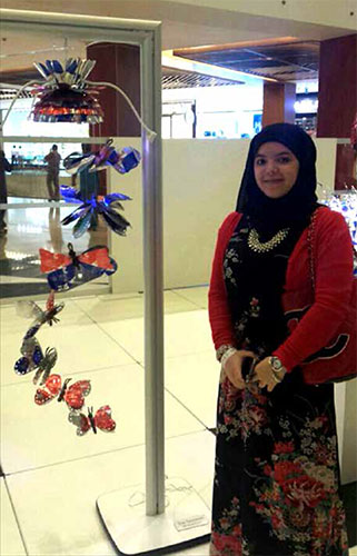 Auk art students display their work at red bulls art of can exhibition