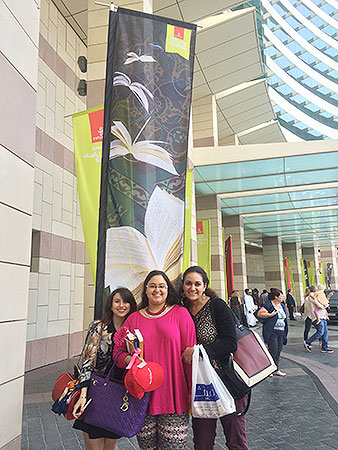 Auk diwaniya book club members attend the emirates airline festival of literature