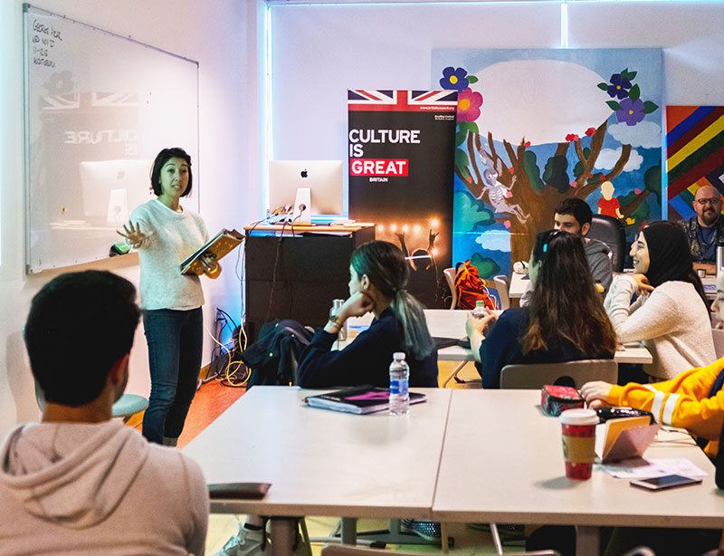 Auk collaborates with british council for illustration workshop