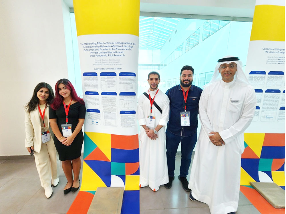 Auk students secure first and second place in k-tech conference in category of best poster award