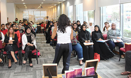 Auk library hosts a book review for dana aljouder