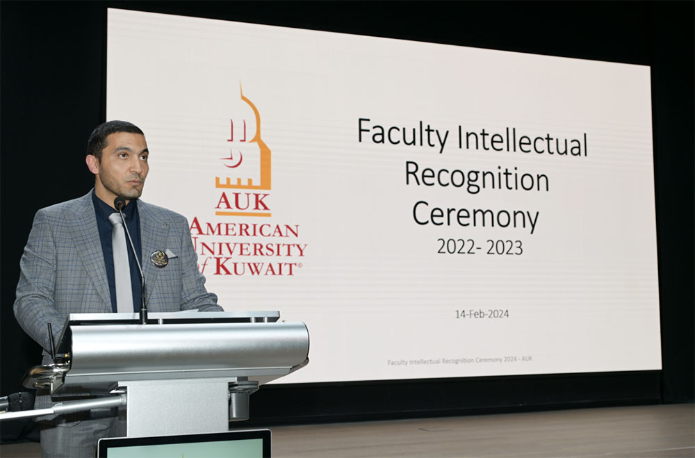 The american university of kuwait awards faculty for pioneering research contributions