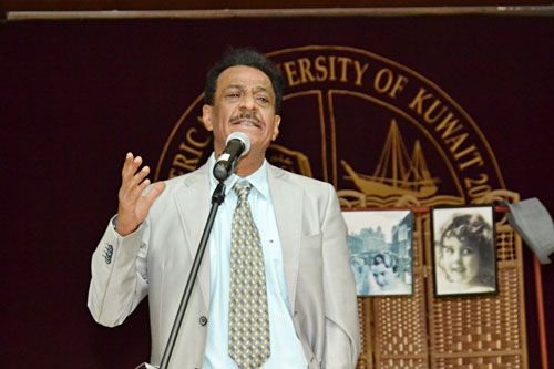 The arabic literature club at auk hosts a play on al-karnak poet