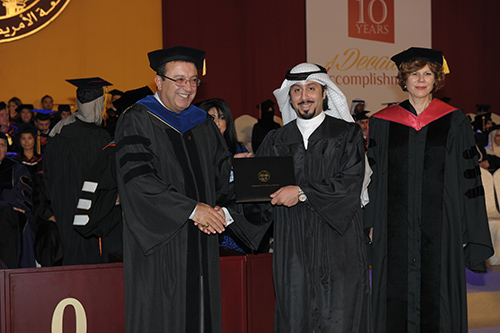 The american university of kuwait auk graduates its 9th class