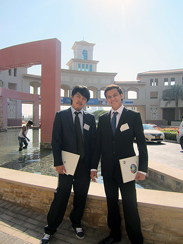 Auk students represent kuwait and place in environmental competition